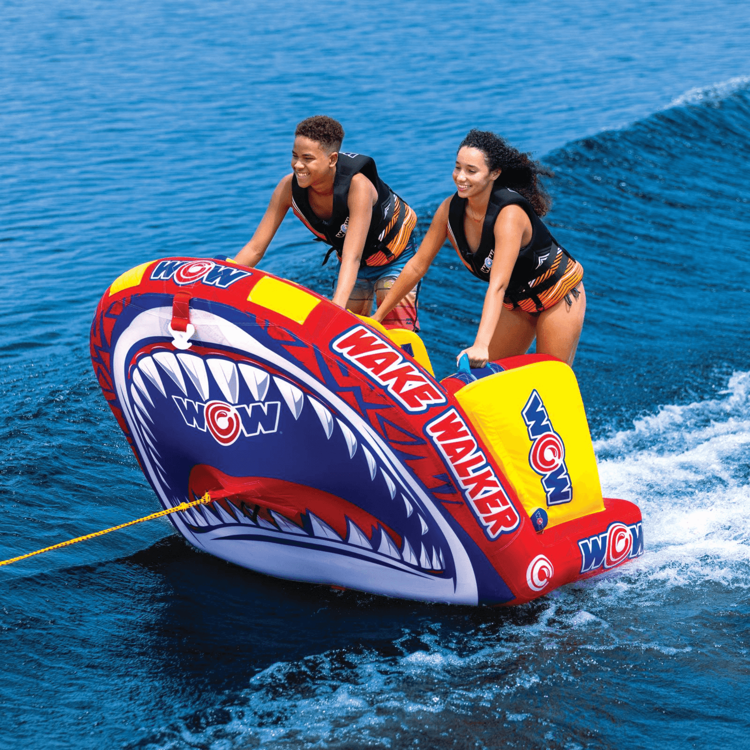 WOW Watersports Wake Walker 2-Person Towable with Tow Points Jupiter Gear Home