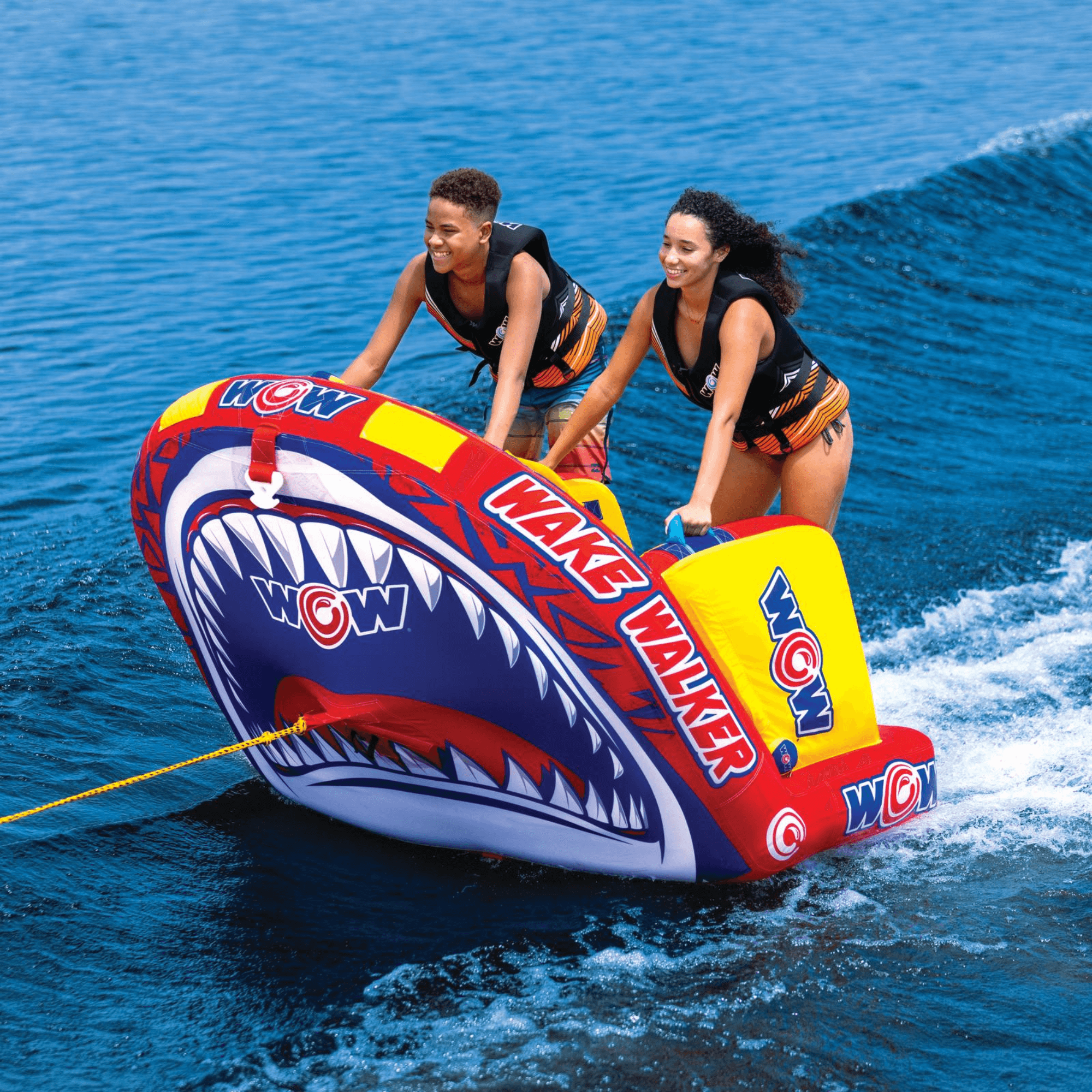 WOW Watersports Wake Walker 2-Person Towable with Tow Points Jupiter Gear Home