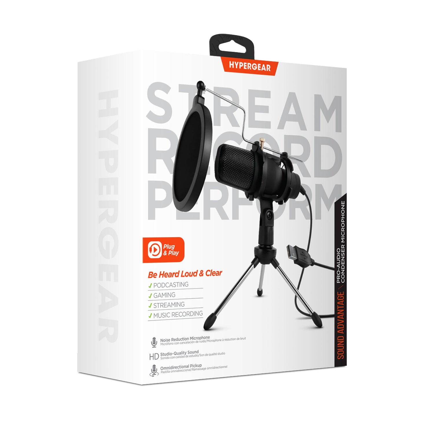 HyperGear Sound Advantage Pro-Audio Hi-Def Condenser Microphone Jupiter Gear Home
