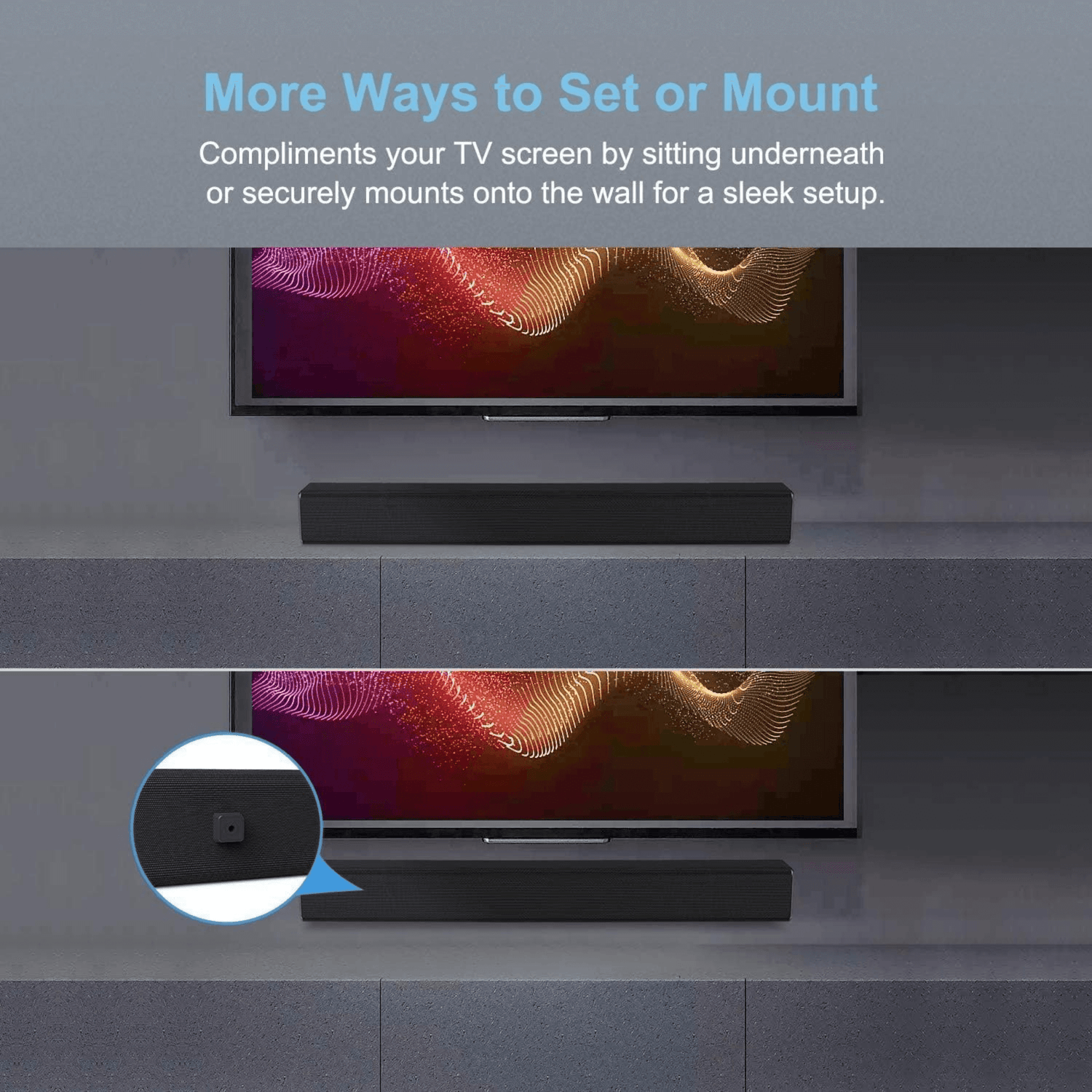 Norcent KB2020 Black Mamba Series 32" 100W Bluetooth Sound Bar w Remote Control Jupiter Gear Home