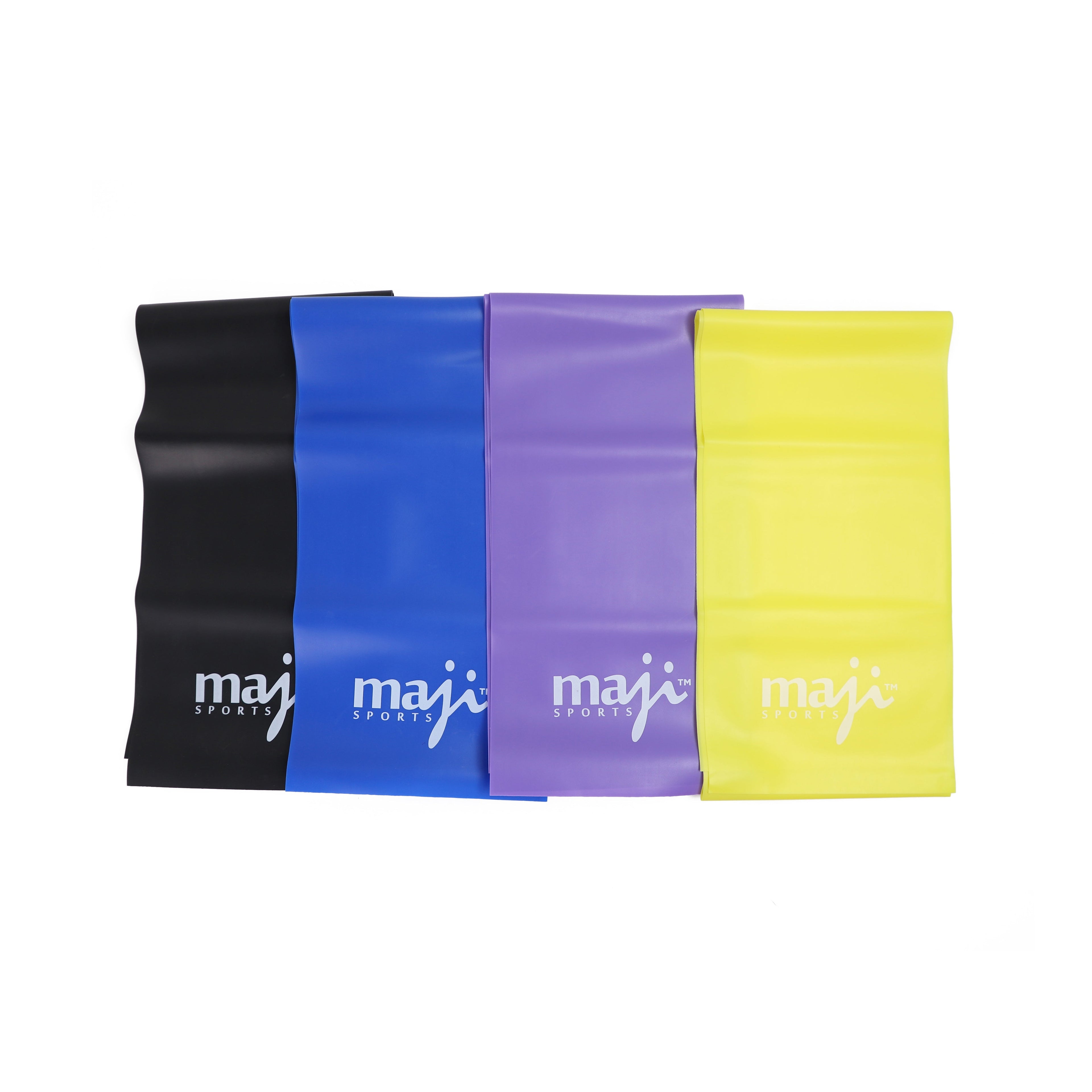 Maji Sports Full Body Exercise &amp; Stretch Bands - Variable Resistance 4 Pack Jupiter Gear Home