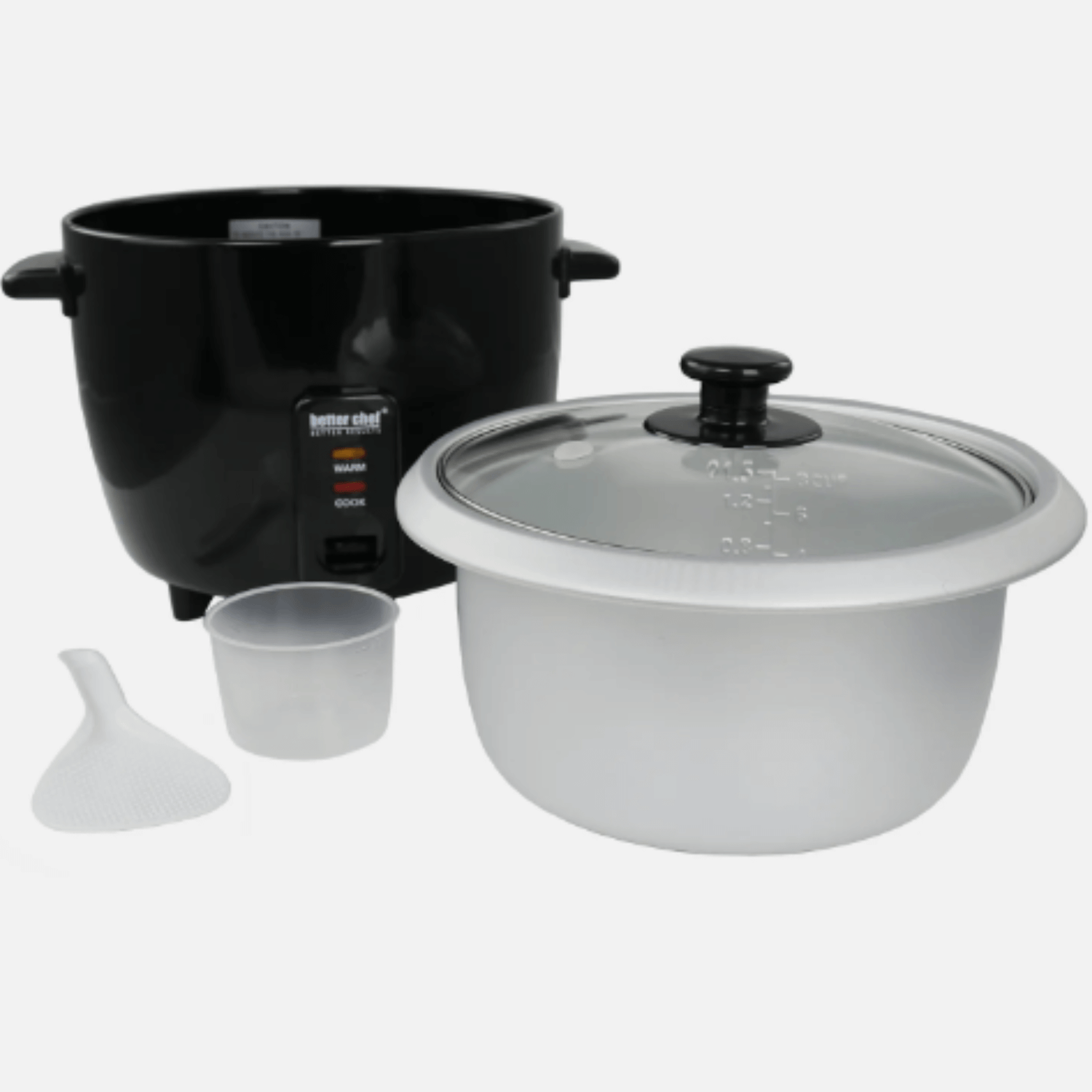 Better Chef 8-Cup - 16-Cup Cooked - Rice Cooker with Measuring Cup and Paddle Jupiter Gear Home