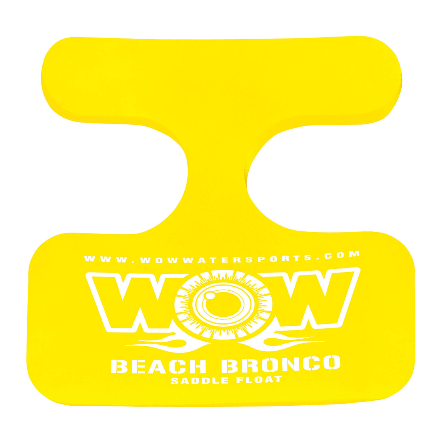 WOW Watersports Beach Bronco for 1 Person 220Ibs or 99kg Maximum Capacity - Yellow Jupiter Gear Home
