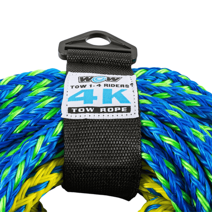 WOW Watersports 60ft 4-Rider 4K Tow Rope with 2 Sections Jupiter Gear Home