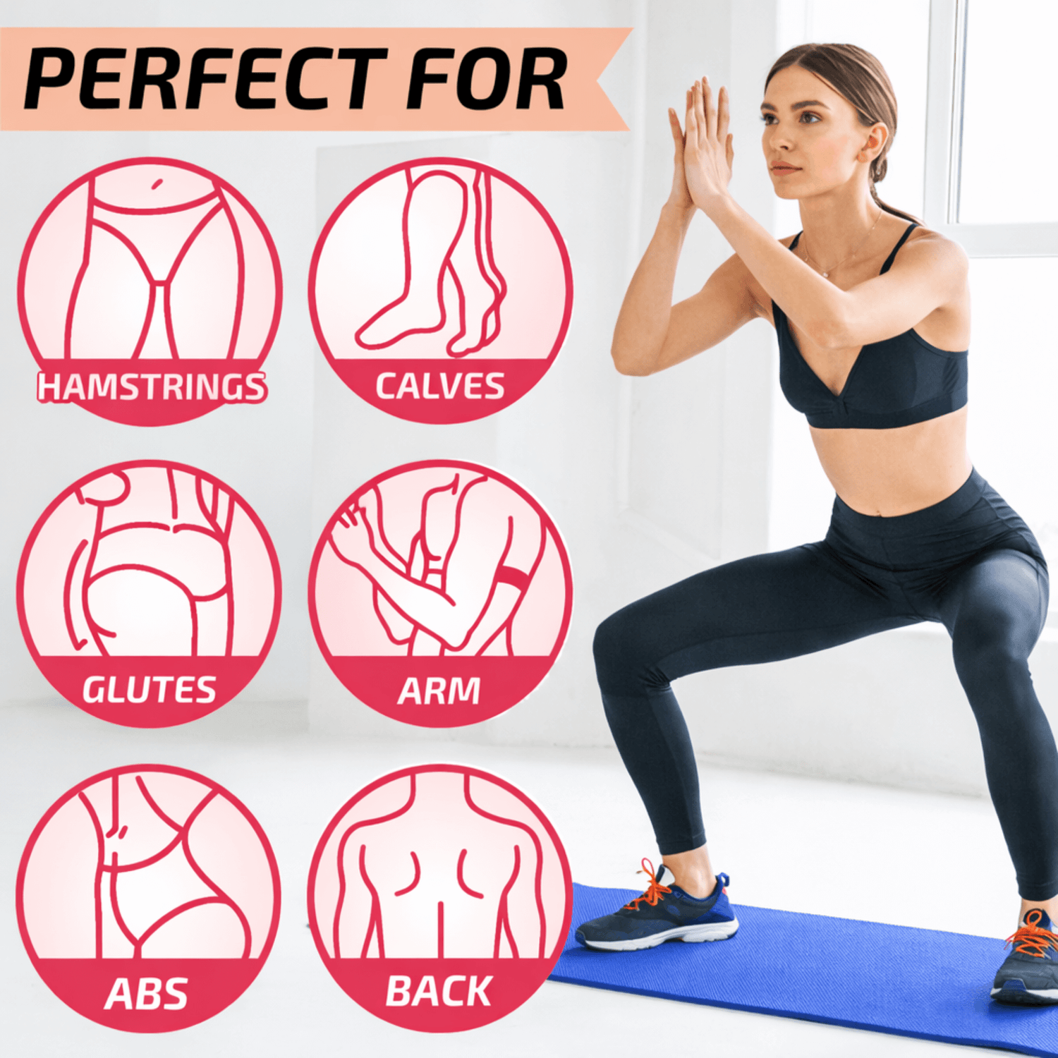 XGear Fitness Thick Travel Yoga Mat with Carrying Strap Jupiter Gear Home