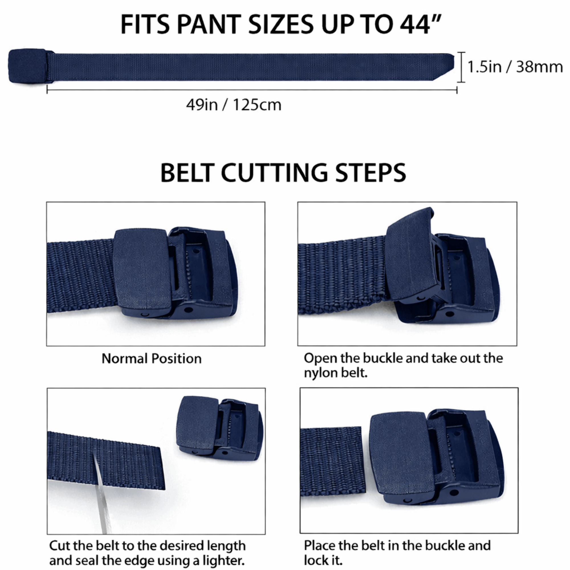 XGear Tactical Adjustable Nylon Belt with Plastic Buckle Jupiter Gear Home