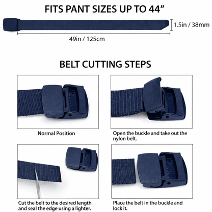 XGear Tactical Adjustable Nylon Belt with Plastic Buckle Jupiter Gear Home