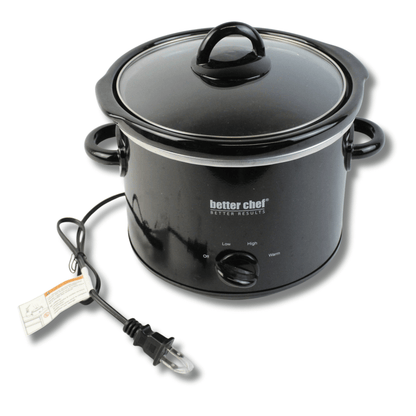 Better Chef 3-Quart Round Slow Cooker with Removable Stoneware Crock Jupiter Gear Home