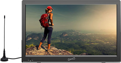 Supersonic 13" Portable Digital LED TV with USB, SD &amp; HDMI Inputs and FM Radio - 12-Volt ACDC Compatible (SC-2813) Jupiter Gear Home