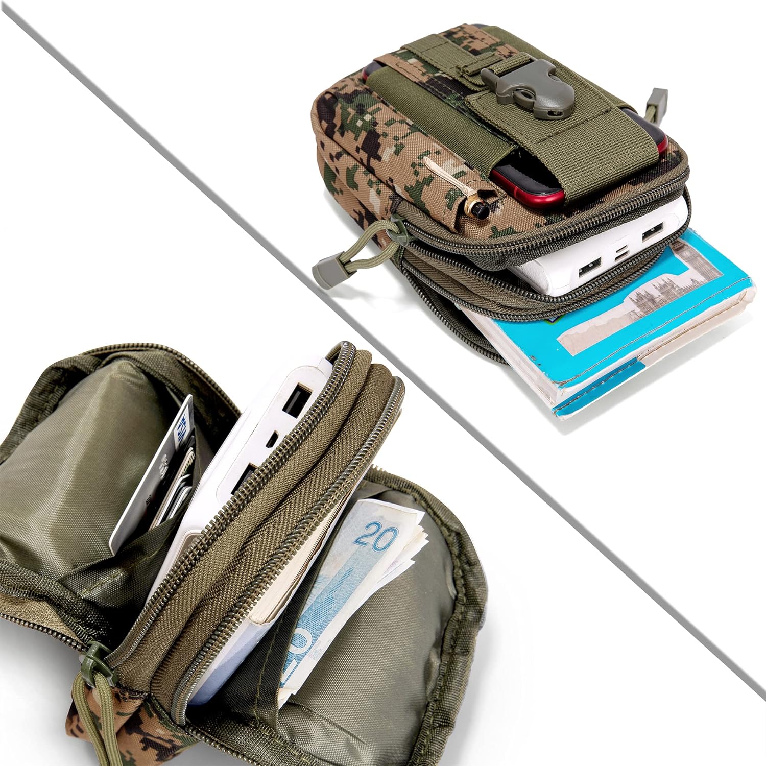 JupiterGear Tactical MOLLE Military Pouch Waist Bag for Hiking, Running and Outdoor Activities Jupiter Gear Home