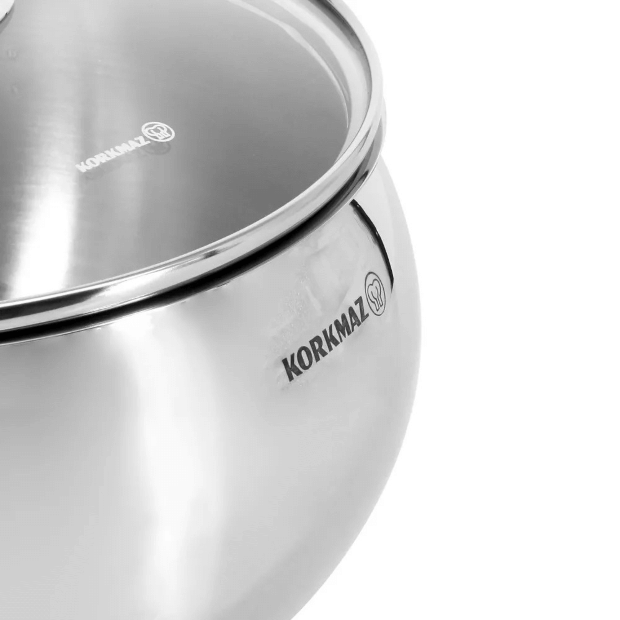 Korkmaz Tombik 2.5L Stainless Steel Casserole Dish with Lid Jupiter Gear Home