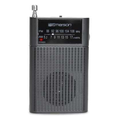 Emerson Portable AMFM Radio with Built-In Speaker and Easy Removable Belt Clip Jupiter Gear Home