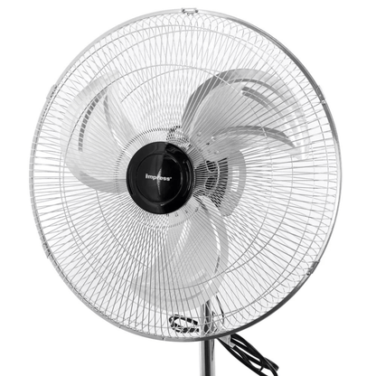 Impress 18-Inch 2-in-1 Chrome Hi-Speed Industrial Oscillating Fan Jupiter Gear Home