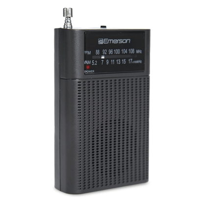 Emerson Portable AMFM Radio with Built-In Speaker and Easy Removable Belt Clip Jupiter Gear Home
