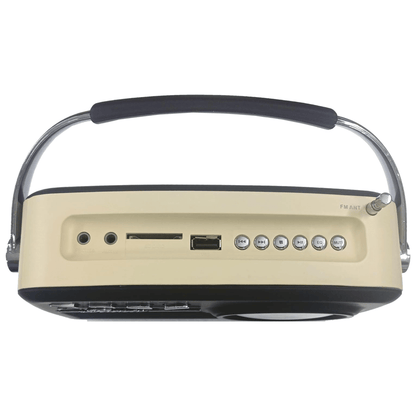Supersonic Multi-Function Bluetooth Retro Speaker with Rechargeable Battery Jupiter Gear Home
