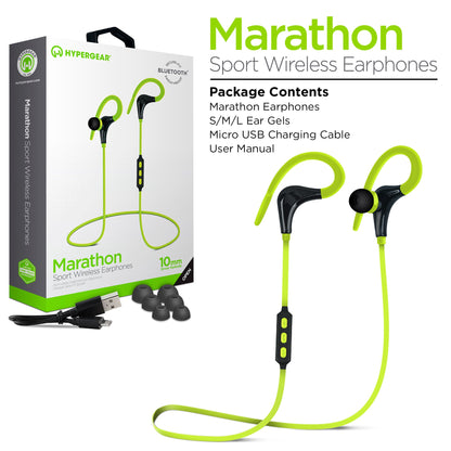 HyperGear Marathon Wireless Sports Earphones Active Jupiter Gear Home