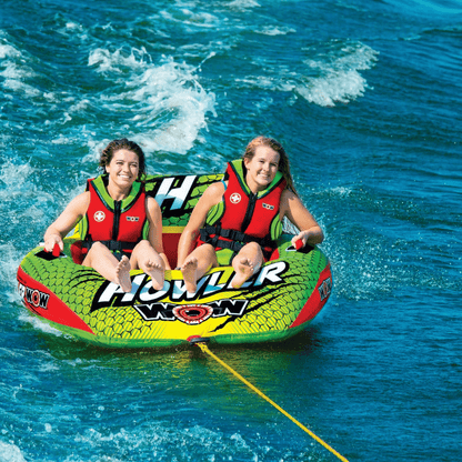 WOW Watersports Howler 2-Person Towable Water Tube with Backrest Jupiter Gear Home