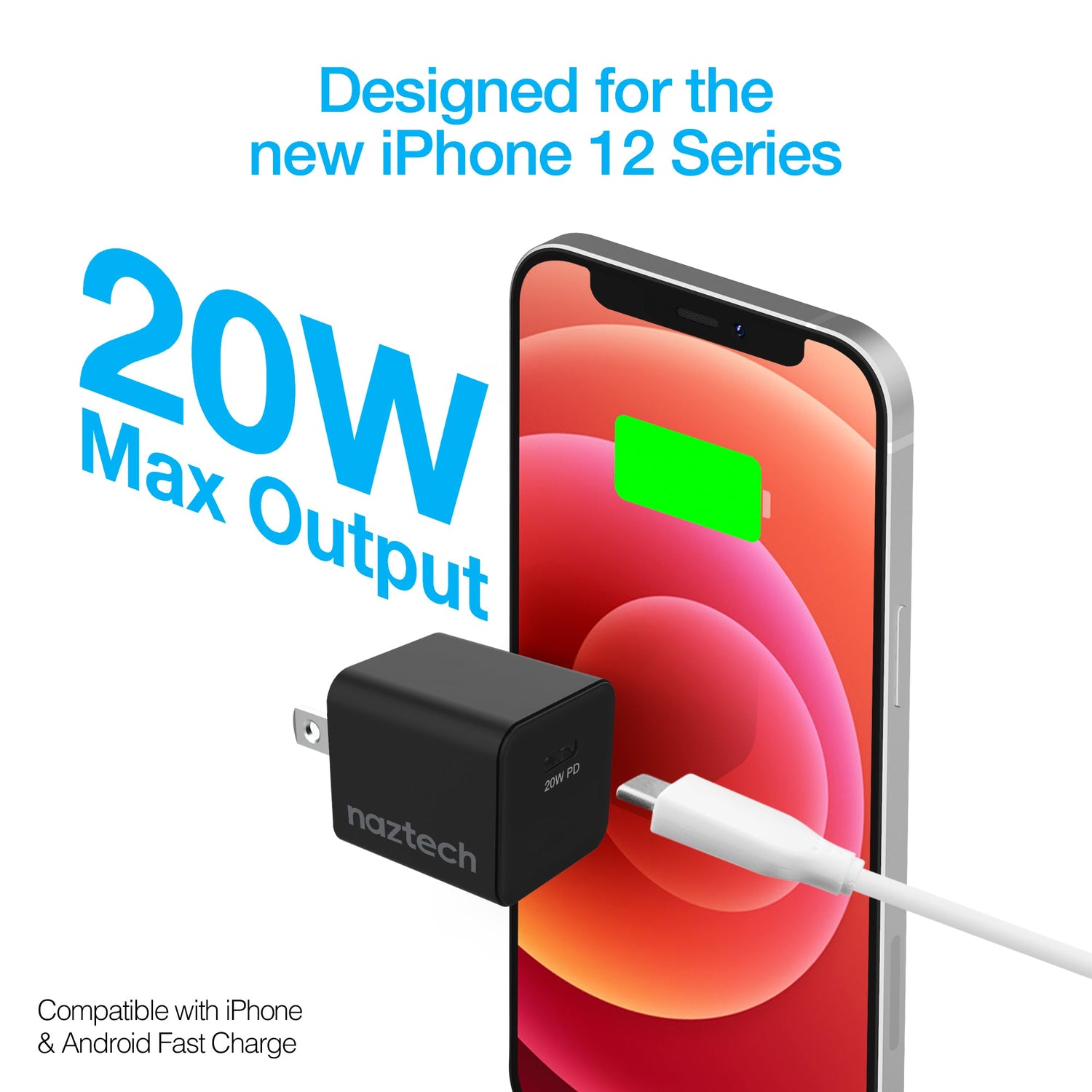 Naztech 20W PD Mini Fast Wall Charger Jupiter Gear Home