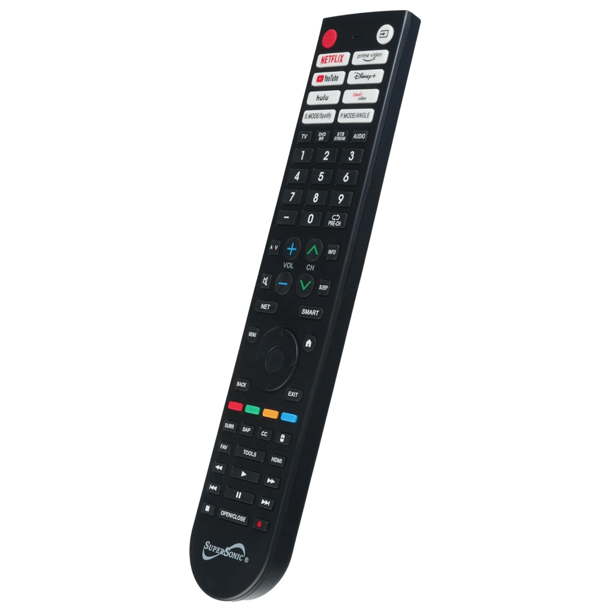 Supersonic Smart Multifunctional Universal Remote Control for Smart TVs and TV DVD Combos Jupiter Gear Home