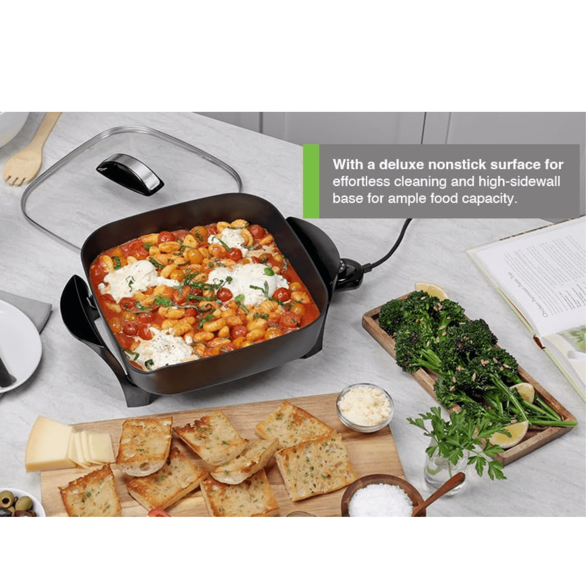 Presto 12-Inch Electric Skillet with Glass Lid Jupiter Gear Home