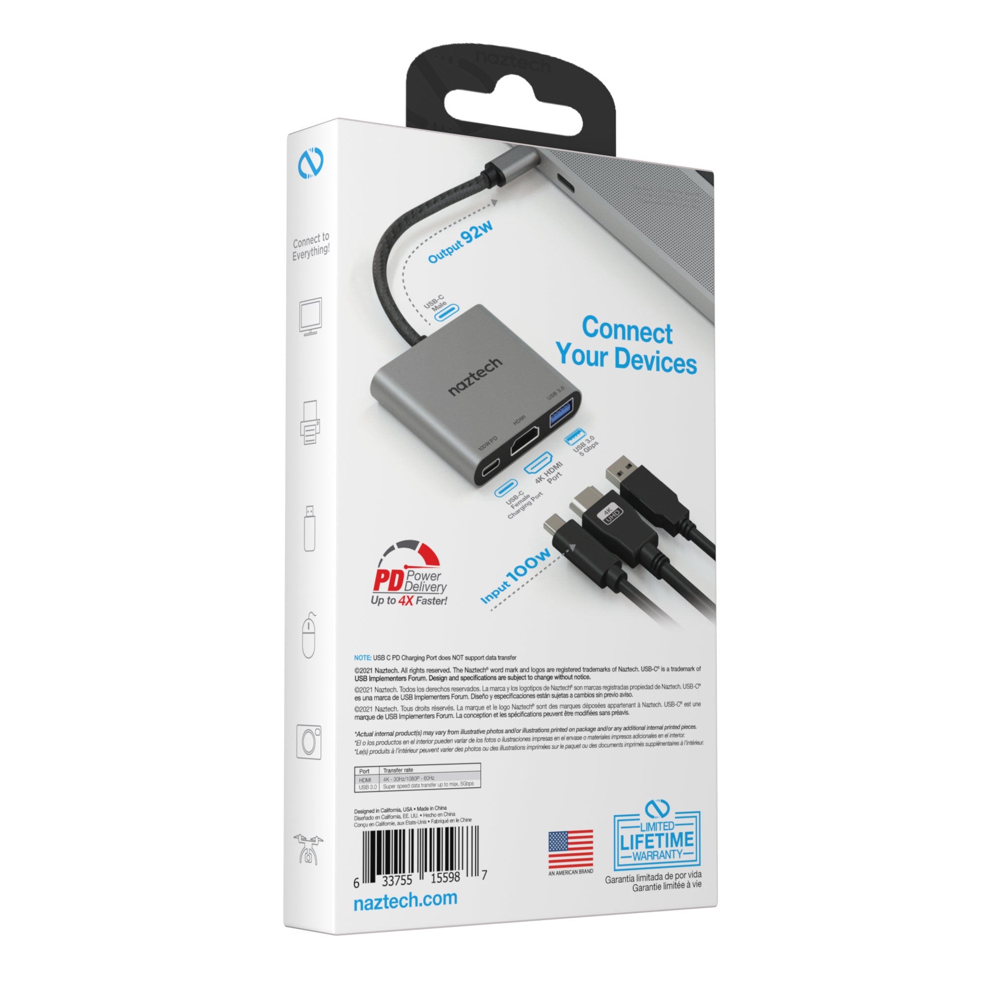Naztech Portable MaxDrive 3100W Universal USB-C Hub Jupiter Gear Home