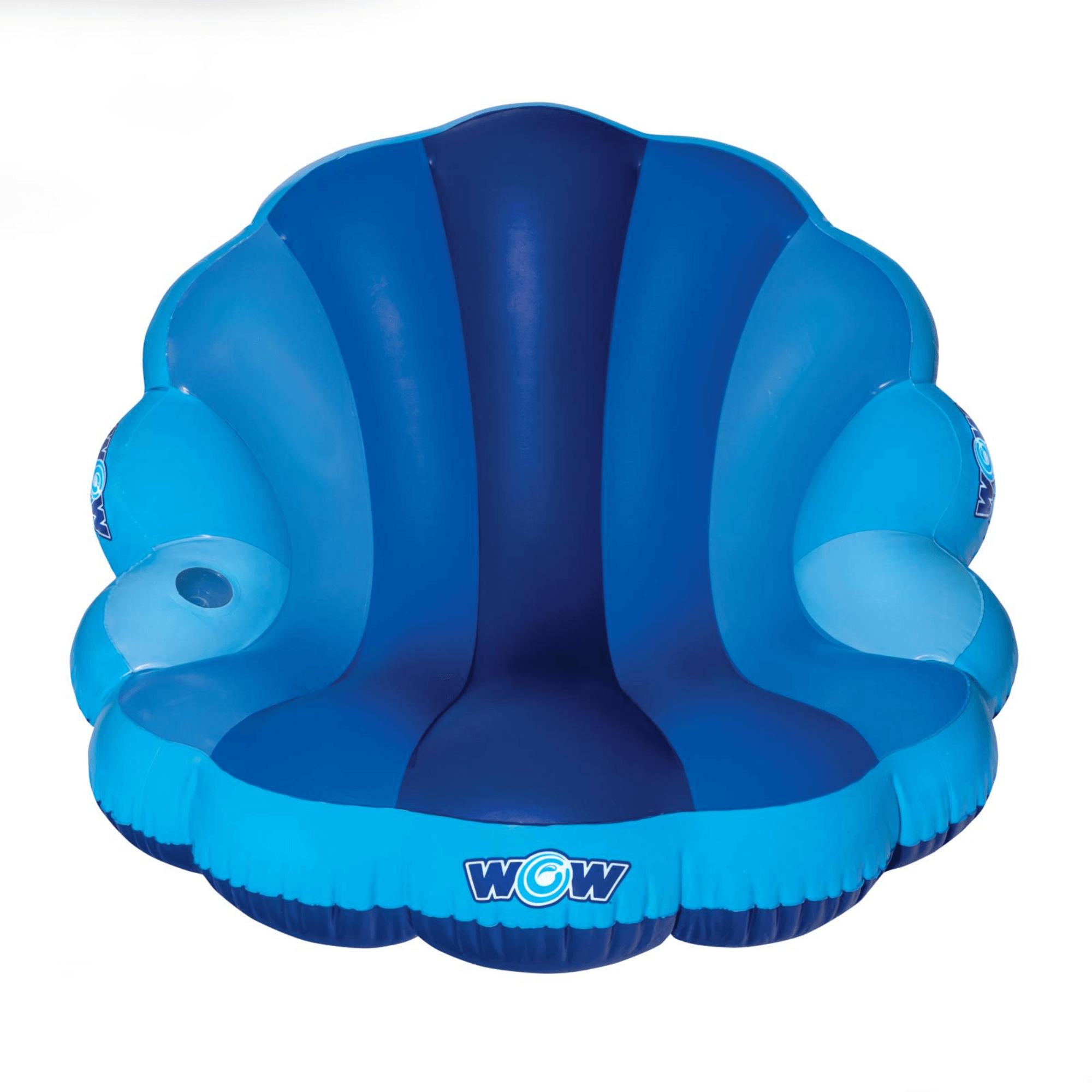 WOW Watersports Indigo Mermaid Shell Lounger Float Curved Shaped Back for Comfort Jupiter Gear Home