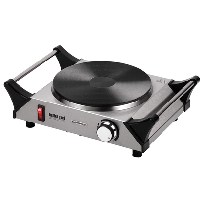 Better Chef Stainless Steel Electric Solid Element Countertop Single Burner Jupiter Gear Home