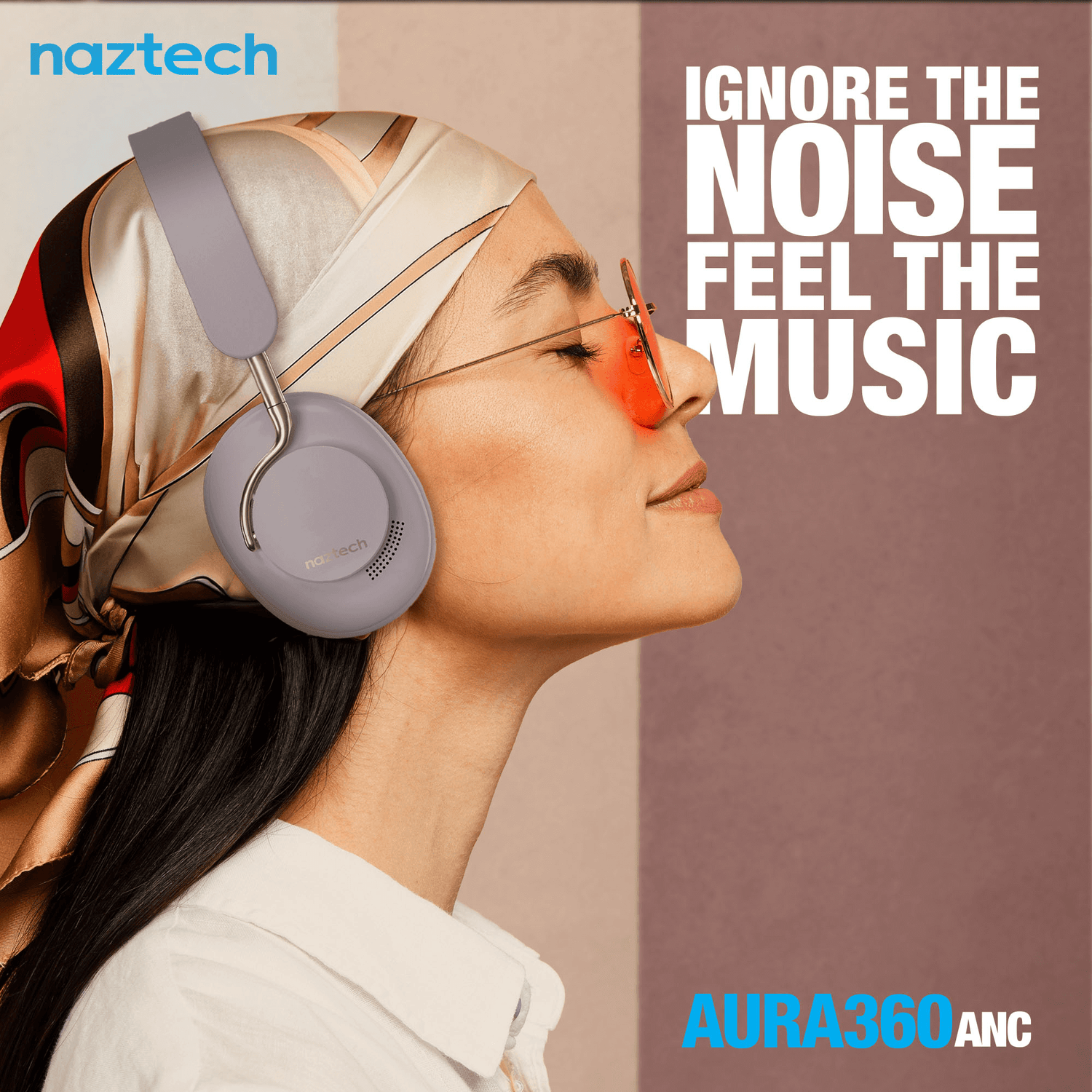 Naztech Aura 360 ANC Wireless Headphones Jupiter Gear Home
