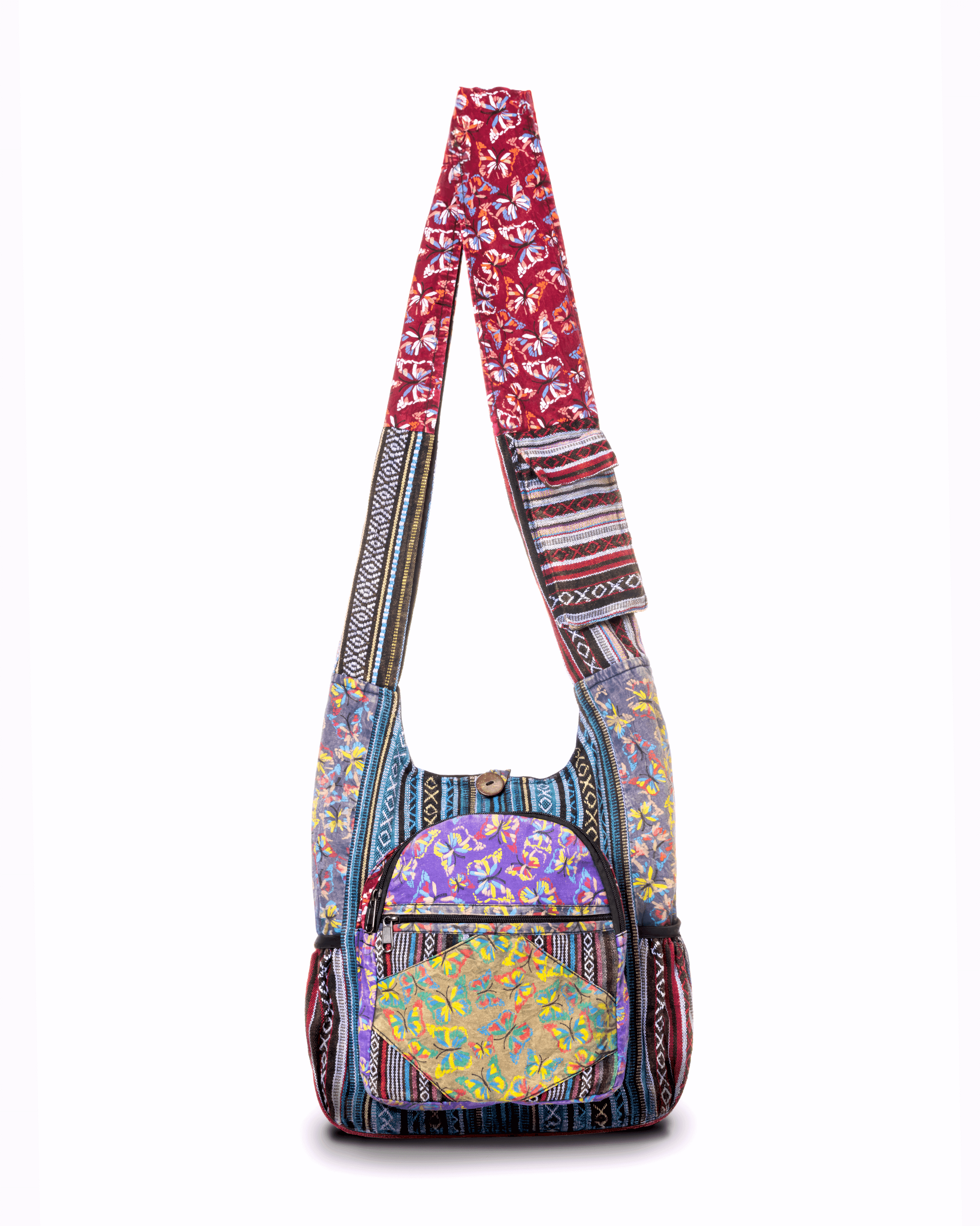 Kathmandu Collection Butterfly Design Hobo Bag Jupiter Gear Home