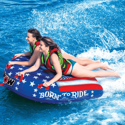 WOW Watersports Born to Ride 2-Person Towable Water Tube Jupiter Gear Home