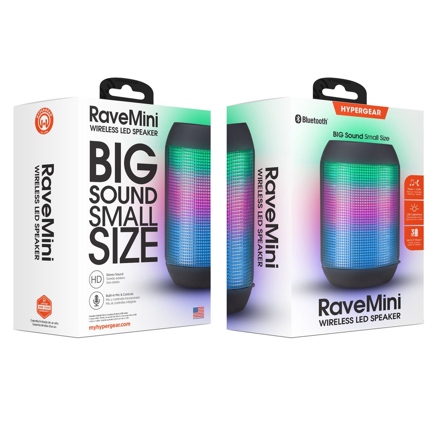 HyperGear Rave Mini Wireless LED Speaker Jupiter Gear Home
