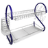 Better Chef 16" 2-Level Colored-Chrome-Plated S-Shaped Dish Rack Jupiter Gear Home
