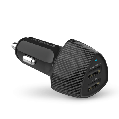 HyperGear SpeedBoost 12W USB + 5W USB Car Charger Jupiter Gear Home