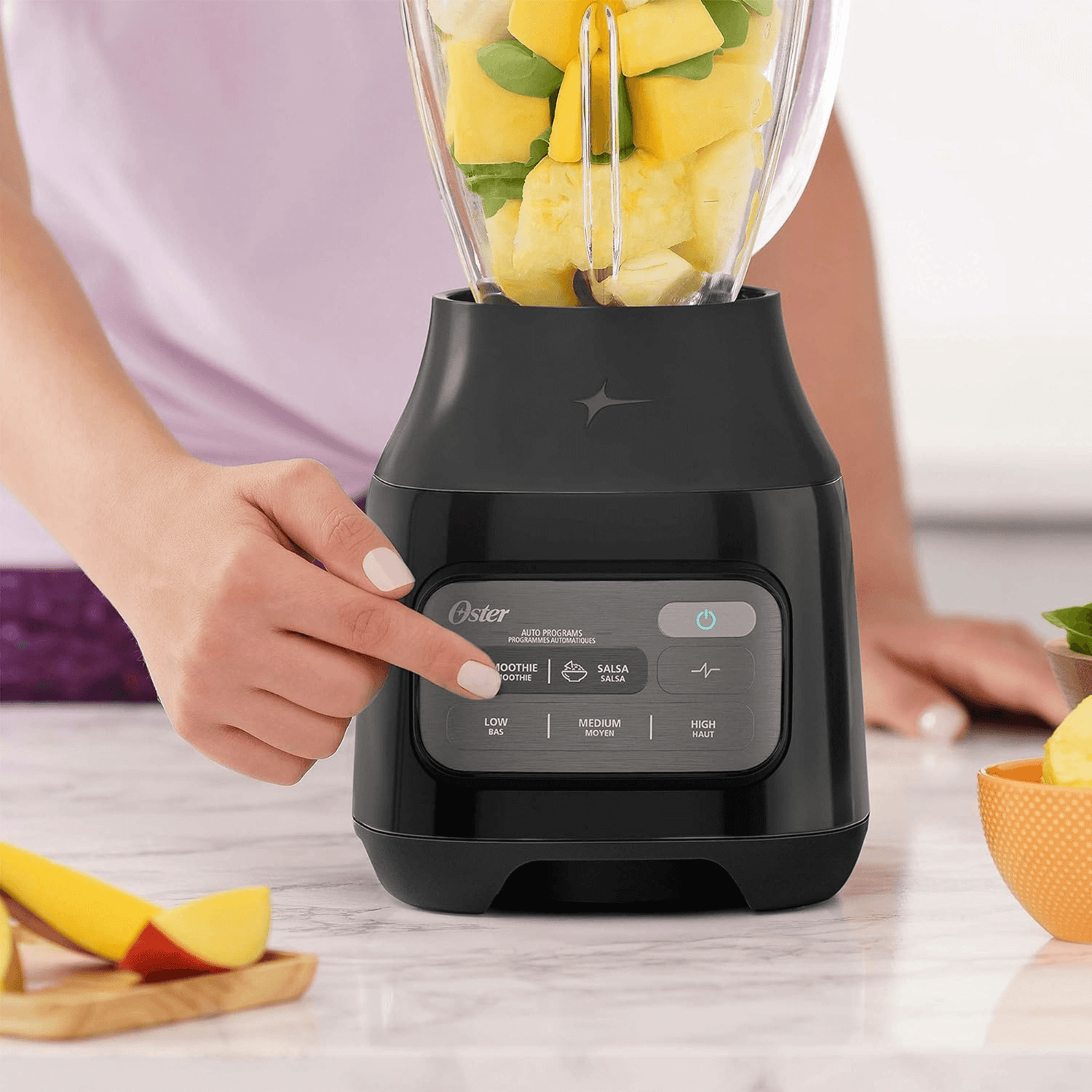 Oster 3-Speed 800W One-Touch Control Glass Jar Blender with Auto Program Jupiter Gear Home