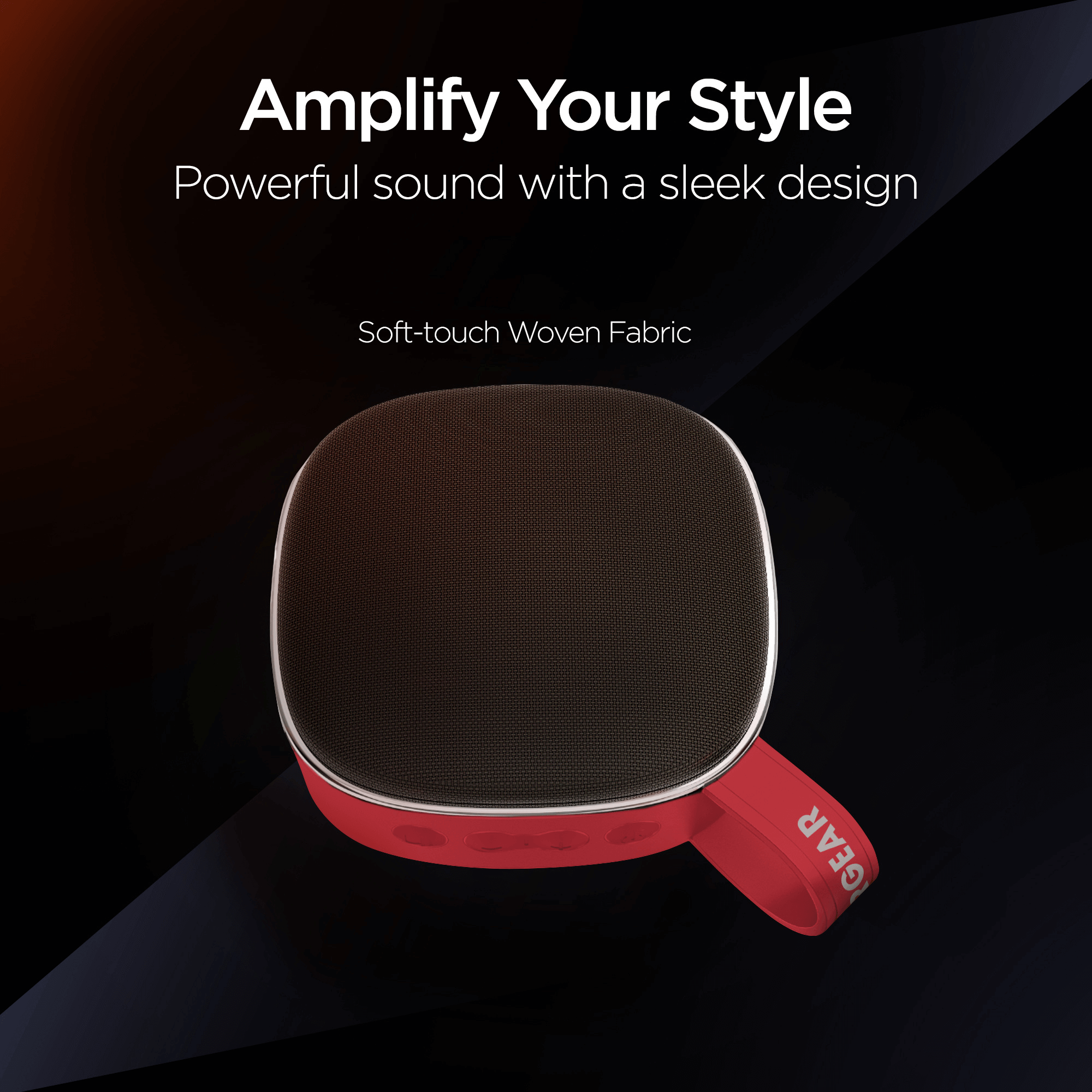 HyperGear Fabrix Mini Wireless Speaker - Red Jupiter Gear Home