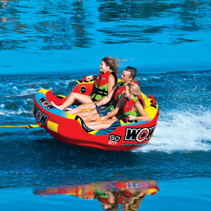 WOW Watersports Go Bot Towable Water Tube for 1 to 3 Riders Jupiter Gear Home