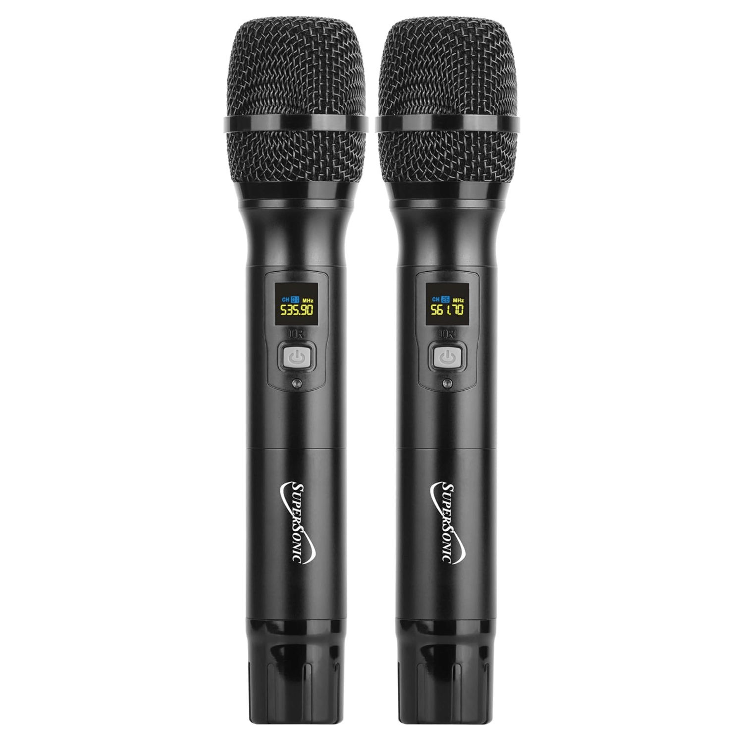 Supersonic UHF Dual Fixed Channel Professional Wireless Microphone Jupiter Gear Home