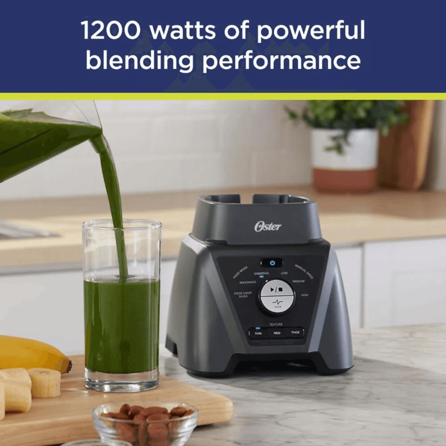 Oster 9-Speed Texture Select 1200W Self-Reversing Blender Jupiter Gear Home