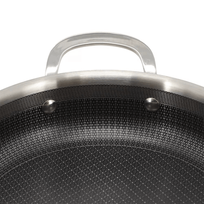 Better Chef 9-Inch 3-Ply Stainless Steel Nonstick Deep Fry Pan with Lid Jupiter Gear Home