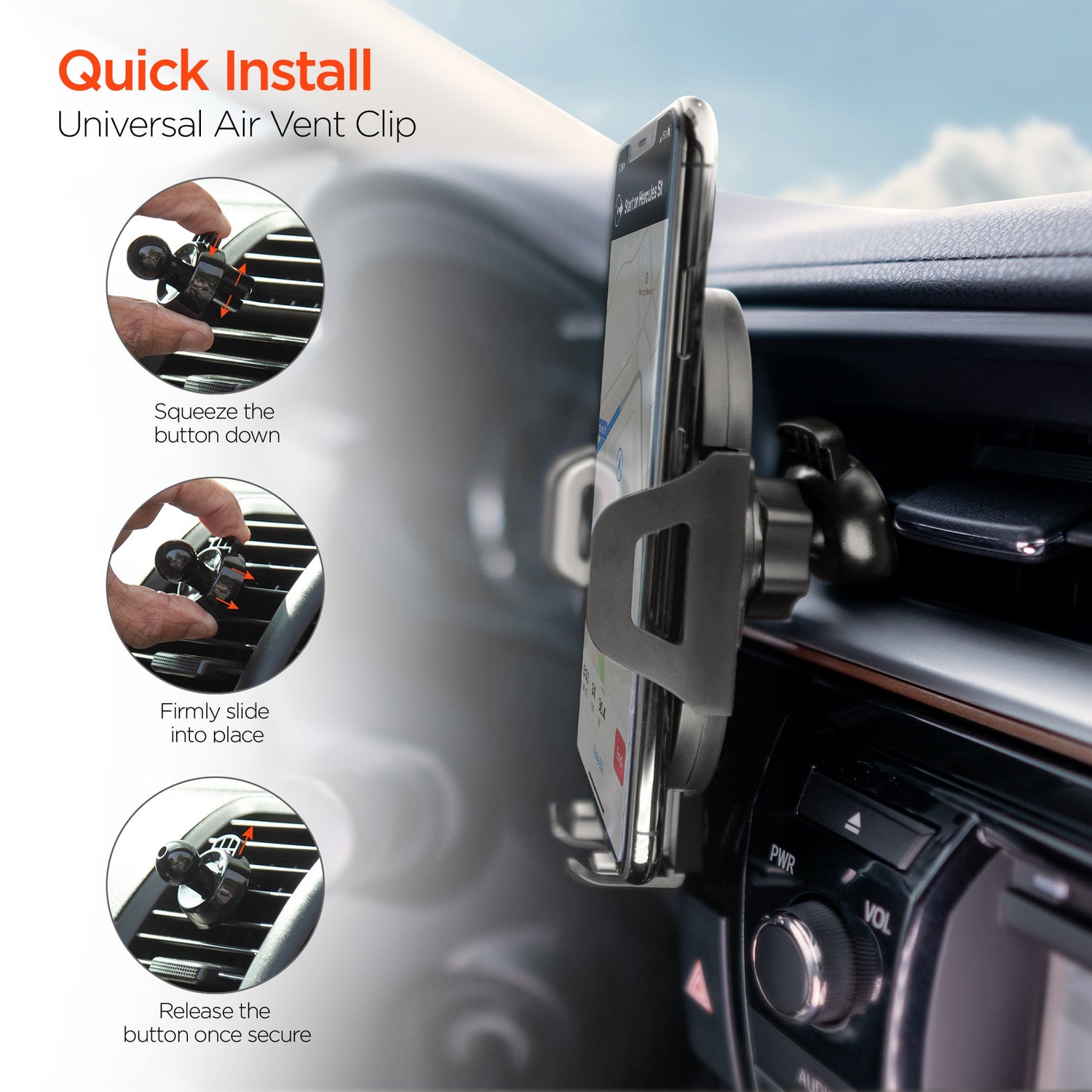 HyperGear 3-in-1 Phone Mount Kit Jupiter Gear Home