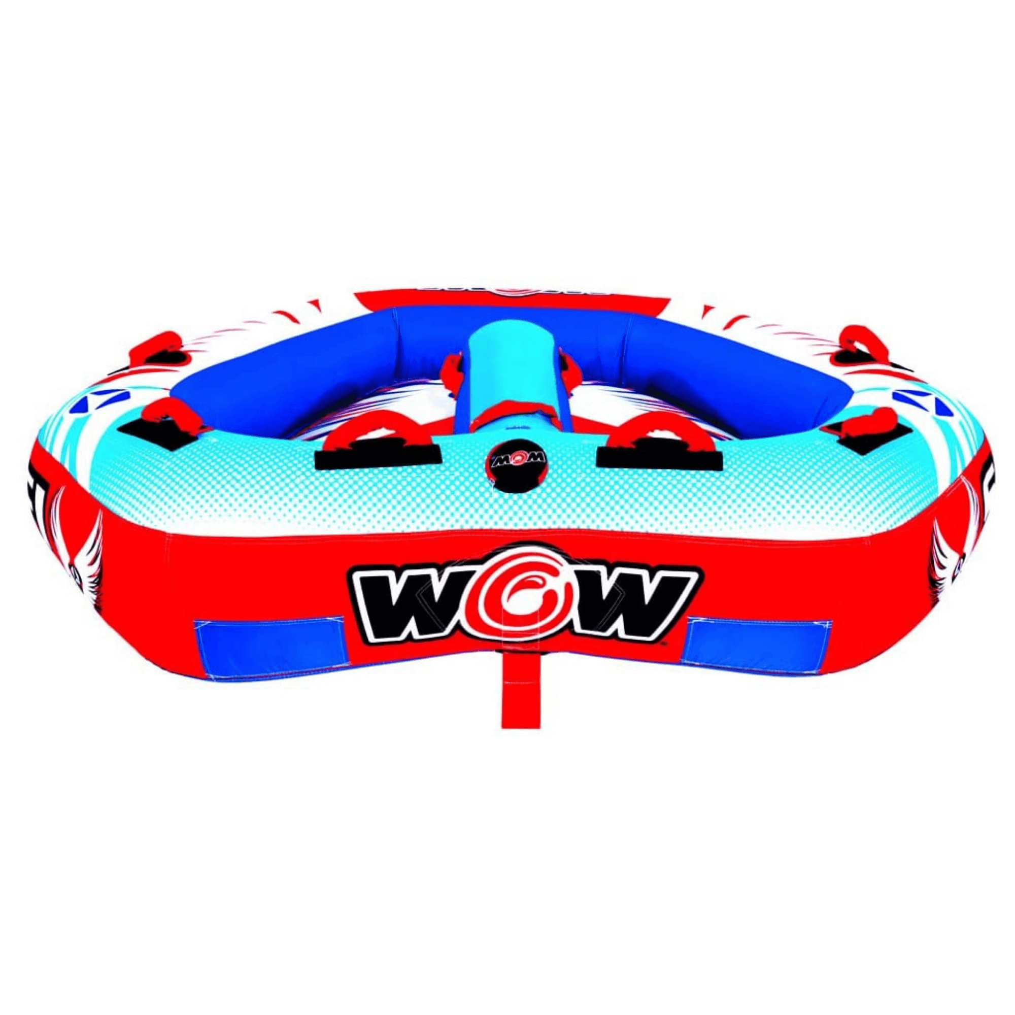 WOW Watersports Sci-Fi 2 Person 2P Cockpit Towable with Inflated Median Jupiter Gear Home