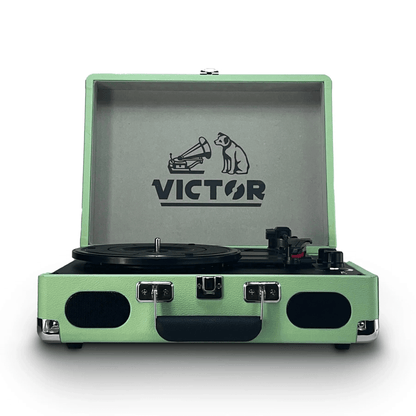 Victor Metro Plus Portable Dual Bluetooth Suitcase Turntable Jupiter Gear Home