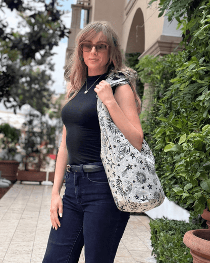 Kathmandu Collection Celestial Print Hobo Bag Jupiter Gear Home