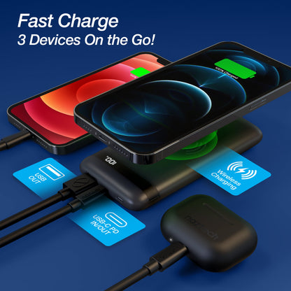 Naztech PowerBolt PD Wireless Power Bank with MFI Input Jupiter Gear Home