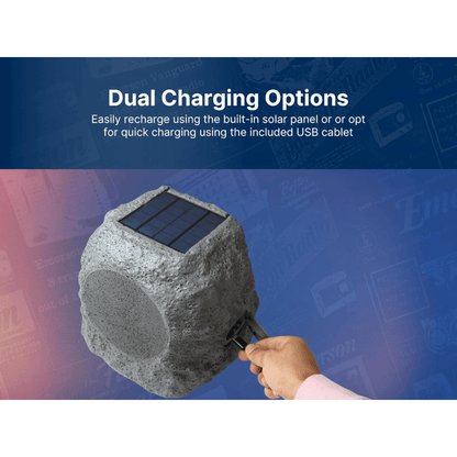 Emerson Rock Party Solar Bluetooth Speaker Jupiter Gear Home