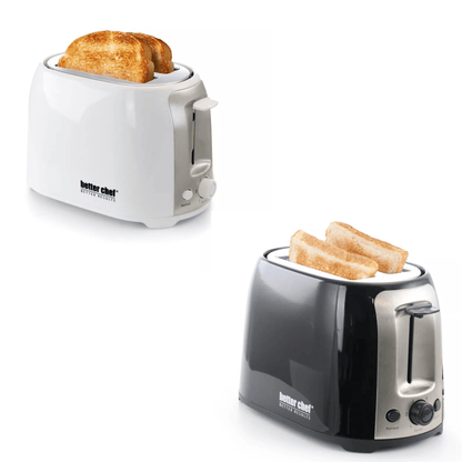 Better Chef Deluxe Cool Touch Wide-Slot 2-Slice Toaster with Stainless Accents - REFURBISHED Jupiter Gear Home