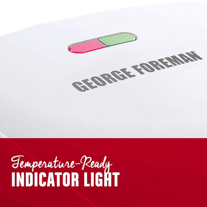 George Foreman 4-Serving Indoor Electric Grill White - REFURBISHED Jupiter Gear Home
