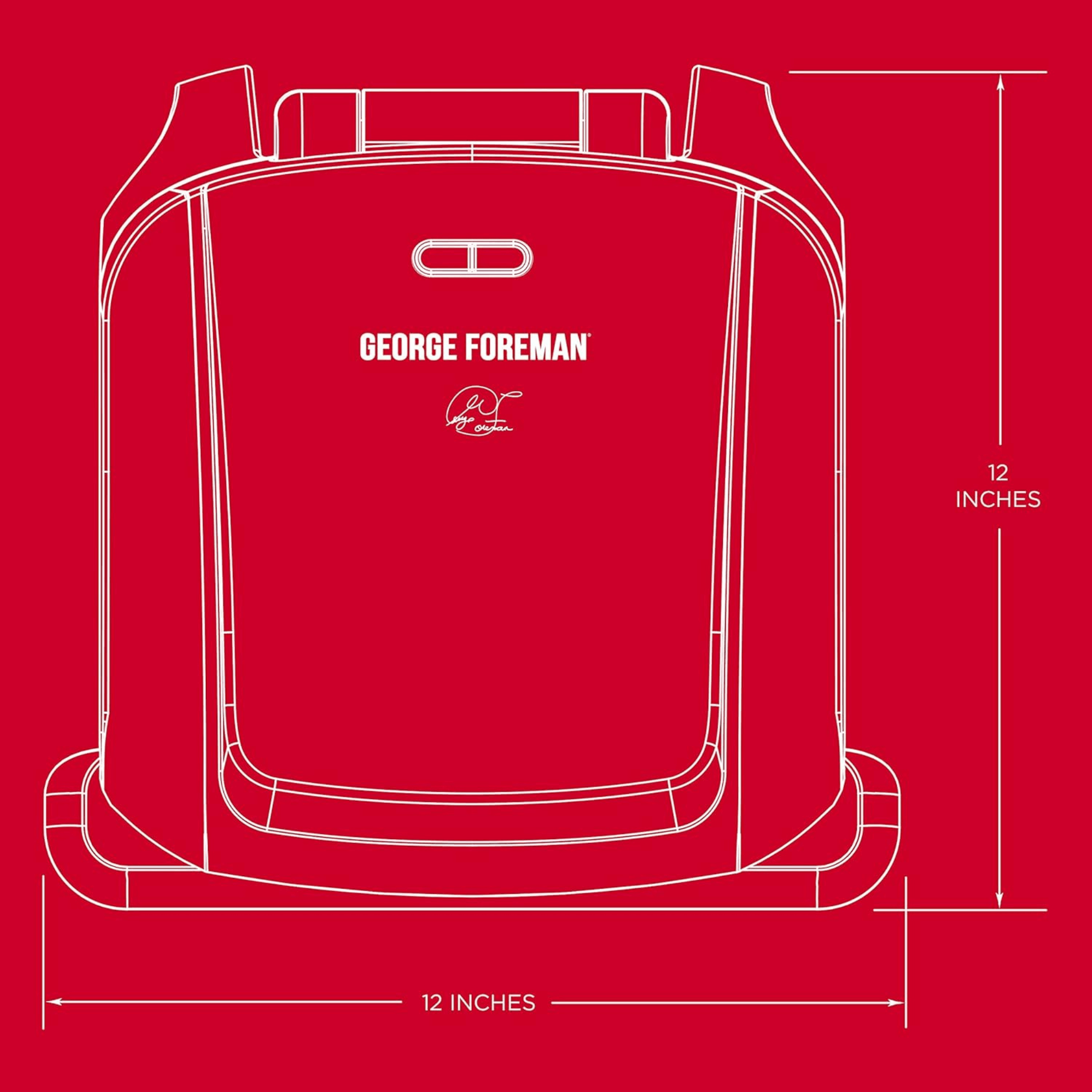 George Foreman 4-Serving Indoor Electric Grill White - REFURBISHED Jupiter Gear Home
