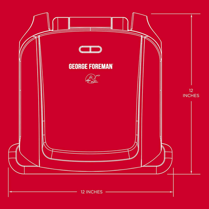 George Foreman 4-Serving Indoor Electric Grill White - REFURBISHED Jupiter Gear Home