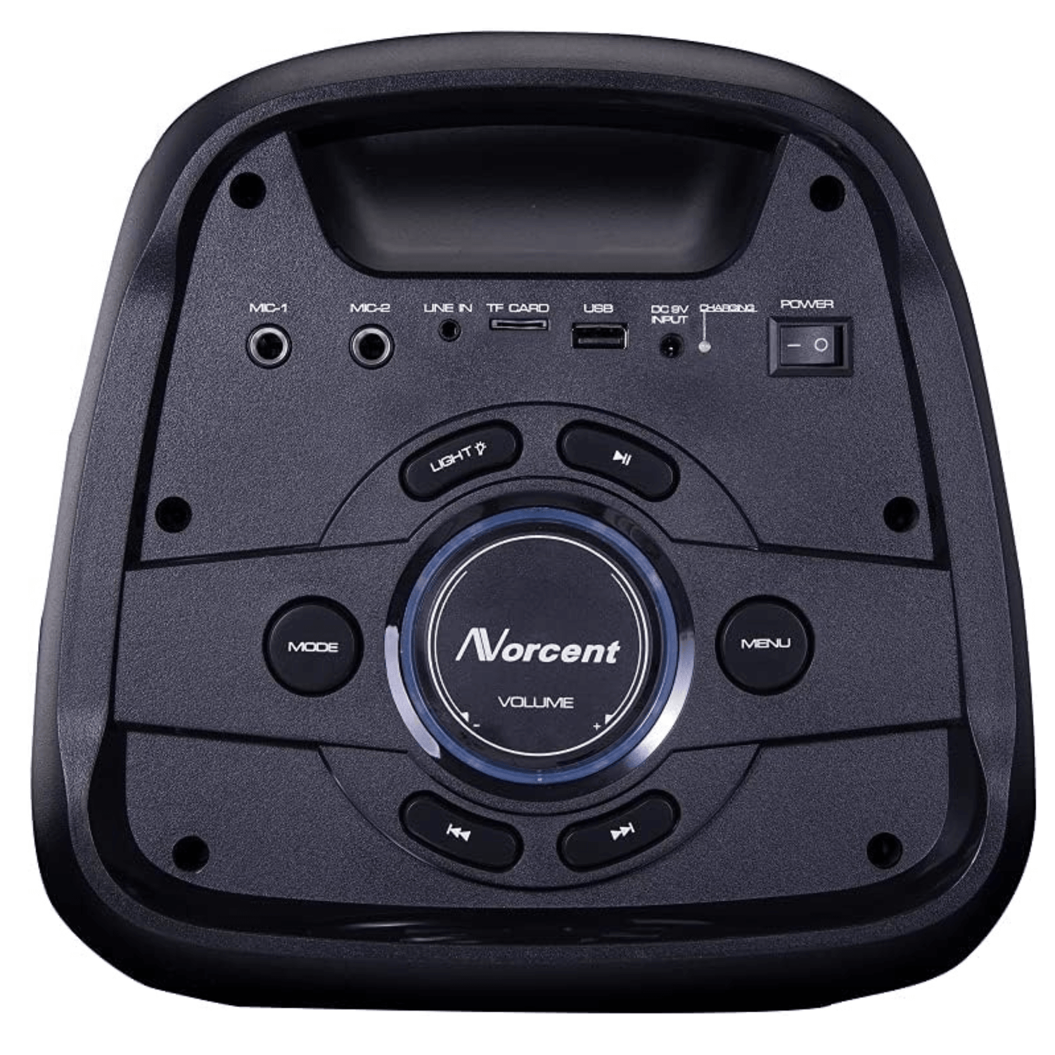 Norcent Dual 6.5" Portable Party Bluetooth Speaker with Flashing LED Lights Jupiter Gear Home
